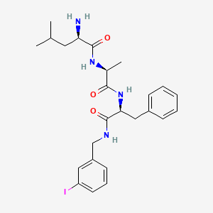 D-Leucyl-L-alanyl-N-[(3-iodophenyl)methyl]-L-phenylalaninamide