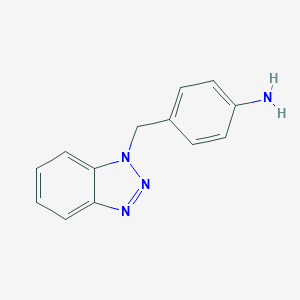 molecular formula C13H12N4 B142105 4-((1H-苯并[d][1,2,3]三唑-1-基)甲基)苯胺 CAS No. 129075-89-4
