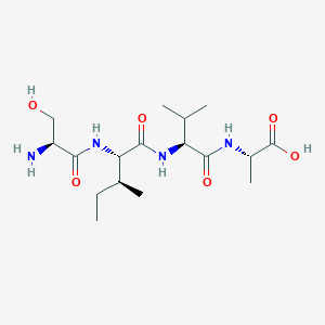 molecular formula C17H32N4O6 B14210544 L-Seryl-L-isoleucyl-L-valyl-L-alanine CAS No. 798541-16-9