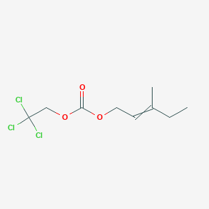 3-Methylpent-2-en-1-yl 2,2,2-trichloroethyl carbonate