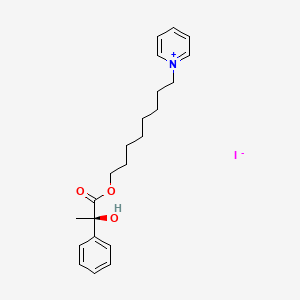 1-(8-{[(2R)-2-Hydroxy-2-phenylpropanoyl]oxy}octyl)pyridin-1-ium iodide