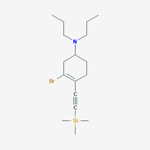 3-Bromo-N,N-dipropyl-4-[(trimethylsilyl)ethynyl]cyclohex-3-en-1-amine