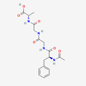 molecular formula C18H24N4O6 B14210639 N-Acetyl-L-phenylalanylglycylglycyl-L-alanine CAS No. 827611-74-5