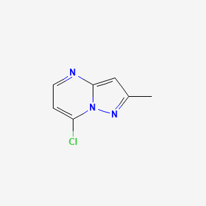 molecular formula C7H6ClN3 B1421068 7-氯-2-甲基吡唑并[1,5-A]嘧啶 CAS No. 954422-25-4