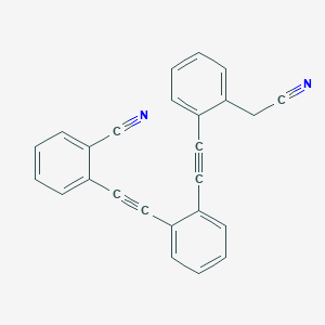 2-[(2-{[2-(Cyanomethyl)phenyl]ethynyl}phenyl)ethynyl]benzonitrile