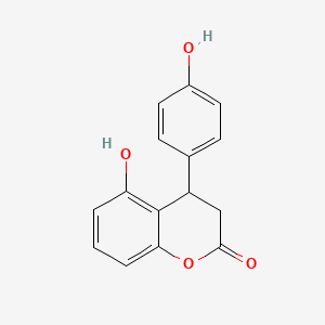 5-Hydroxy-4-(4-hydroxyphenyl)-3,4-dihydro-2H-1-benzopyran-2-one