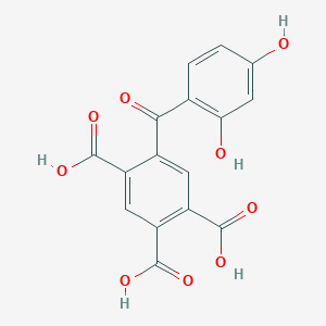 molecular formula C16H10O9 B14210733 5-(2,4-Dihydroxybenzoyl)benzene-1,2,4-tricarboxylic acid CAS No. 828912-29-4