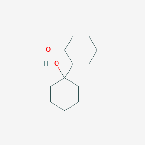 molecular formula C12H18O2 B14210741 2-Cyclohexen-1-one, 6-(1-hydroxycyclohexyl)- CAS No. 824975-84-0