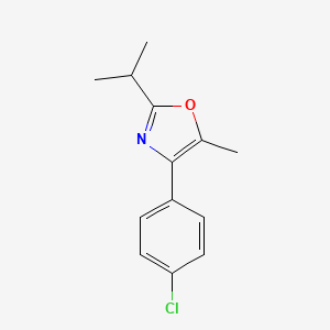 4-(4-Chlorophenyl)-5-methyl-2-(propan-2-yl)-1,3-oxazole