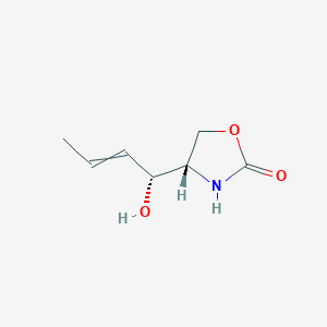 (4S)-4-[(1R)-1-hydroxybut-2-enyl]-1,3-oxazolidin-2-one