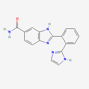 1H-Benzimidazole-5-carboxamide, 2-[2-(1H-imidazol-2-yl)phenyl]-