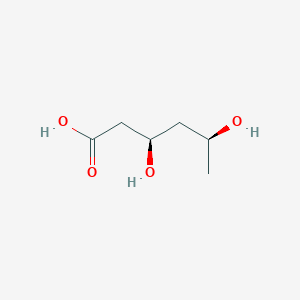 molecular formula C6H12O4 B14210787 (3R,5S)-3,5-Dihydroxyhexanoic acid CAS No. 821772-71-8