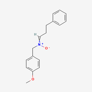 molecular formula C17H19NO2 B14210796 N-[(4-Methoxyphenyl)methyl]-3-phenylpropan-1-imine N-oxide CAS No. 823817-61-4