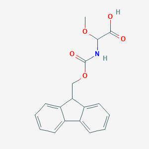 molecular formula C18H17NO5 B142108 (RS)-Fmoc-α-甲氧基甘氨酸 CAS No. 156059-09-5