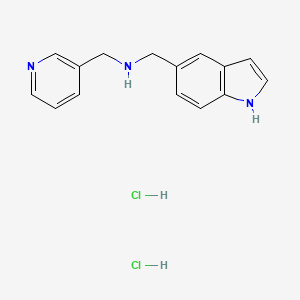 B1421081 N-(1H-Indol-5-ylmethyl)-N-(pyridin-3-ylmethyl)-amine dihydrochloride CAS No. 1185295-06-0