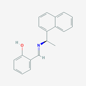 6-({[(1R)-1-(Naphthalen-1-yl)ethyl]amino}methylidene)cyclohexa-2,4-dien-1-one