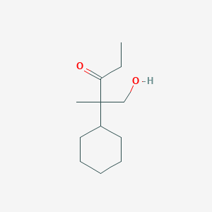 2-Cyclohexyl-1-hydroxy-2-methylpentan-3-one