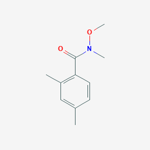 molecular formula C11H15NO2 B1421086 N-甲氧基-N,2,4-三甲基苯甲酰胺 CAS No. 1221346-39-9