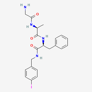 Glycyl-L-alanyl-N-[(4-iodophenyl)methyl]-L-phenylalaninamide