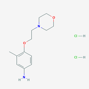 molecular formula C13H22Cl2N2O2 B1421087 3-甲基-4-[2-(4-吗啉基)乙氧基]苯胺二盐酸盐 CAS No. 1185300-68-8