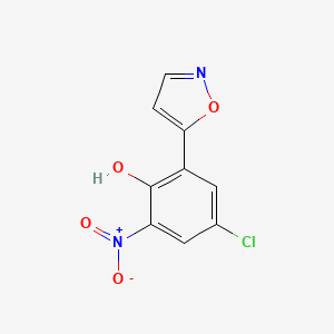 4-Chloro-2-nitro-6-(1,2-oxazol-5(2H)-ylidene)cyclohexa-2,4-dien-1-one