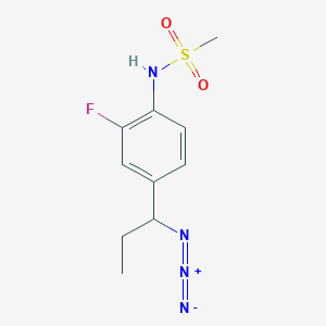 N-[4-(1-Azidopropyl)-2-fluorophenyl]methanesulfonamide