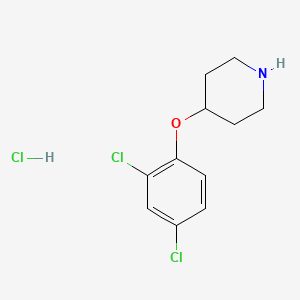 B1421088 4-(2,4-Dichlorophenoxy)piperidine hydrochloride CAS No. 1185298-41-2