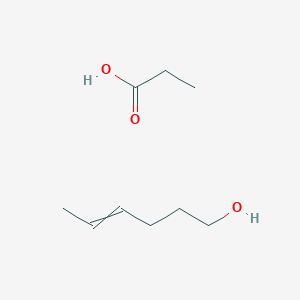 Hex-4-en-1-ol;propanoic acid