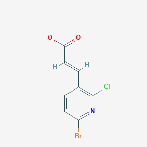 B1421092 Methyl 3-(6-bromo-2-chloropyridin-3-yl)acrylate CAS No. 1142192-22-0
