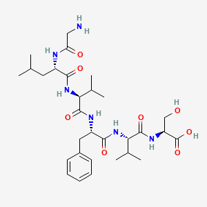 L-Serine, glycyl-L-leucyl-L-valyl-L-phenylalanyl-L-valyl-