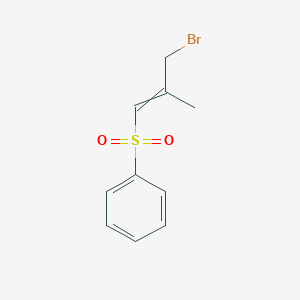 (3-Bromo-2-methylprop-1-ene-1-sulfonyl)benzene