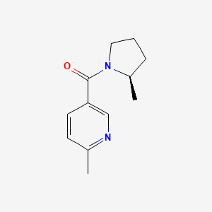 Pyrrolidine, 2-methyl-1-[(6-methyl-3-pyridinyl)carbonyl]-, (2R)-