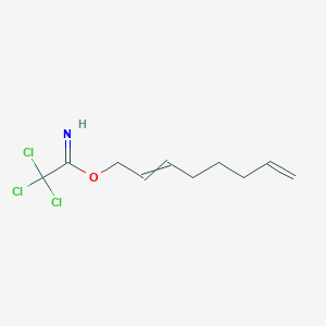 molecular formula C10H14Cl3NO B14210961 Octa-2,7-dien-1-yl 2,2,2-trichloroethanimidate CAS No. 763103-23-7