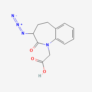 (3-Azido-2-oxo-2,3,4,5-tetrahydro-1H-1-benzazepin-1-yl)acetic acid