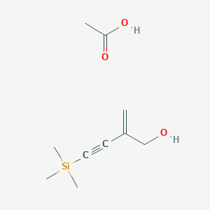 Acetic acid;2-methylidene-4-trimethylsilylbut-3-yn-1-ol