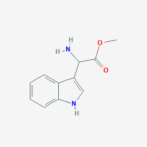 molecular formula C11H12N2O2 B014211 methyl 2-amino-2-(1H-indol-3-yl)acetate CAS No. 110317-48-1