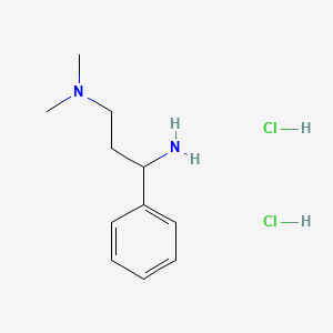 molecular formula C11H20Cl2N2 B1421100 3-二甲基氨基-1-苯基丙胺二盐酸盐 CAS No. 1185018-68-1