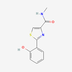 N-Methyl-2-(6-oxocyclohexa-2,4-dien-1-ylidene)-2,3-dihydro-1,3-thiazole-4-carboxamide