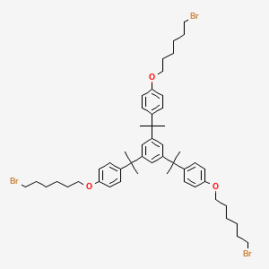 1,1',1''-[Benzene-1,3,5-triyltri(propane-2,2-diyl)]tris{4-[(6-bromohexyl)oxy]benzene}