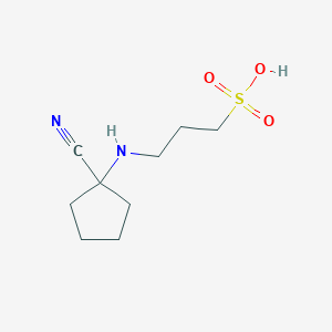 3-[(1-Cyanocyclopentyl)amino]propane-1-sulfonic acid