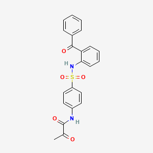 N-{4-[(2-Benzoylphenyl)sulfamoyl]phenyl}-2-oxopropanamide