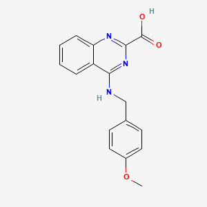 4-{[(4-Methoxyphenyl)methyl]amino}quinazoline-2-carboxylic acid