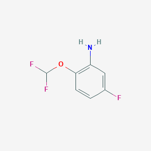 B1421108 2-(Difluoromethoxy)-5-fluoroaniline CAS No. 1214329-65-3