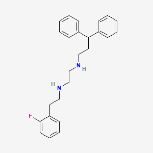 N'-(3,3-diphenylpropyl)-N-[2-(2-fluorophenyl)ethyl]ethane-1,2-diamine