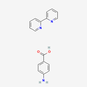 4-Aminobenzoic acid;2-pyridin-2-ylpyridine