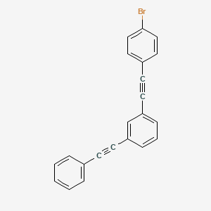 Benzene, 1-[(4-bromophenyl)ethynyl]-3-(phenylethynyl)-