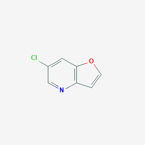 molecular formula C7H4ClNO B1421118 6-氯呋喃并[3,2-b]吡啶 CAS No. 1142192-61-7