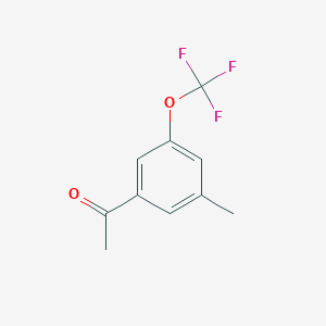molecular formula C10H9F3O2 B1421120 3'-甲基-5'-(三氟甲氧基)苯乙酮 CAS No. 916420-58-1