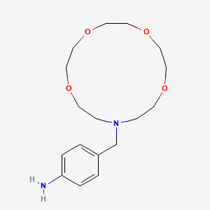 molecular formula C17H28N2O4 B14211214 4-[(1,4,7,10-Tetraoxa-13-azacyclopentadecan-13-yl)methyl]aniline CAS No. 620115-15-3