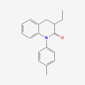 molecular formula C18H19NO B14211255 3-Ethyl-1-p-tolyl-3,4-dihydro-1H-quinolin-2-one CAS No. 792122-72-6